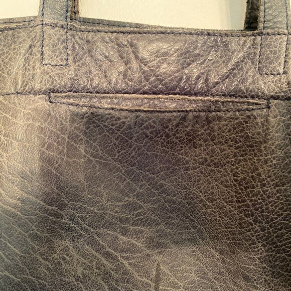 Latico Margie Shoulder Tote Bag in Blue Gray 100% Leather - Picture 7 of 7